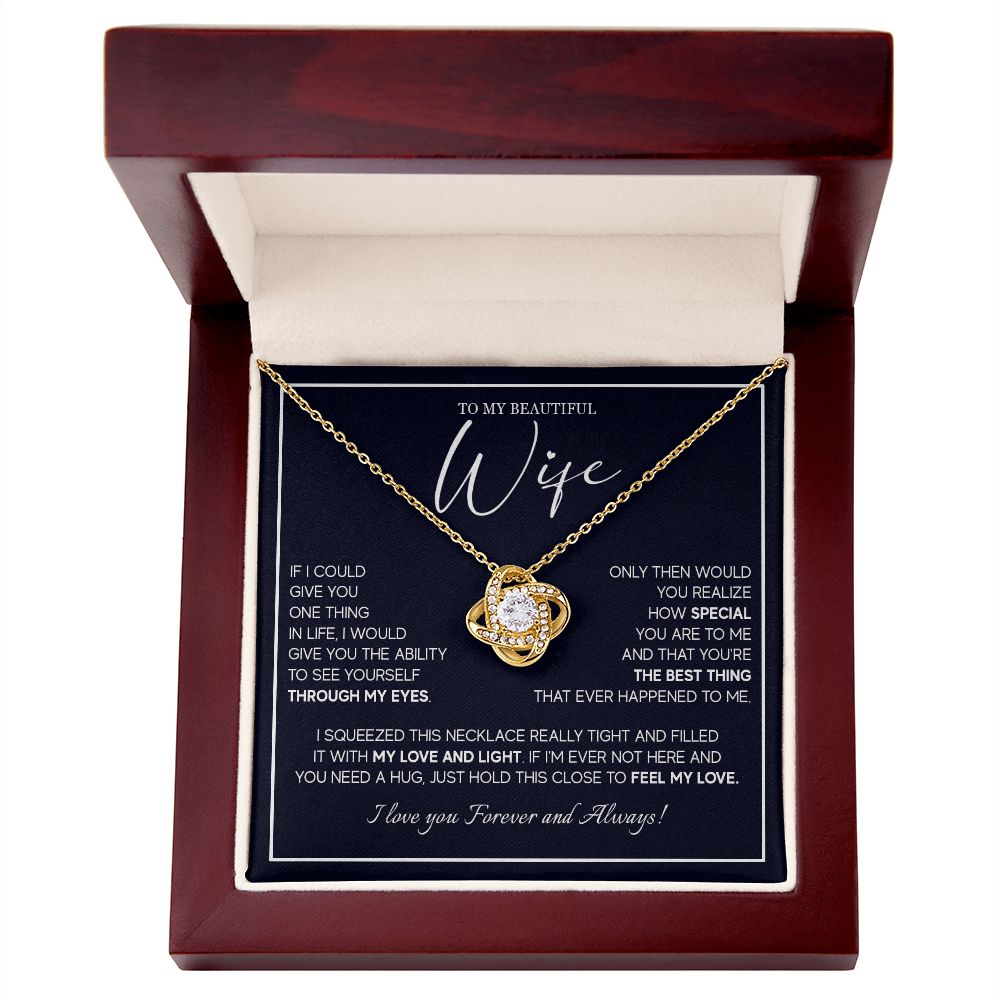556A To My Wife Necklace From Husband, Soulmate Necklace Gift from Husband, Birthday