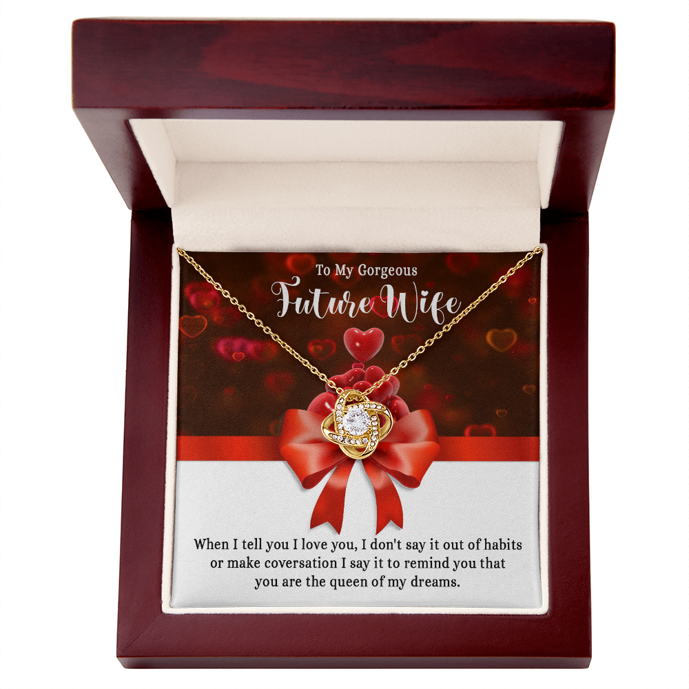Necklace To My Gorgeous Future Wife, Love Gift for Her/Women, Queen Necklace