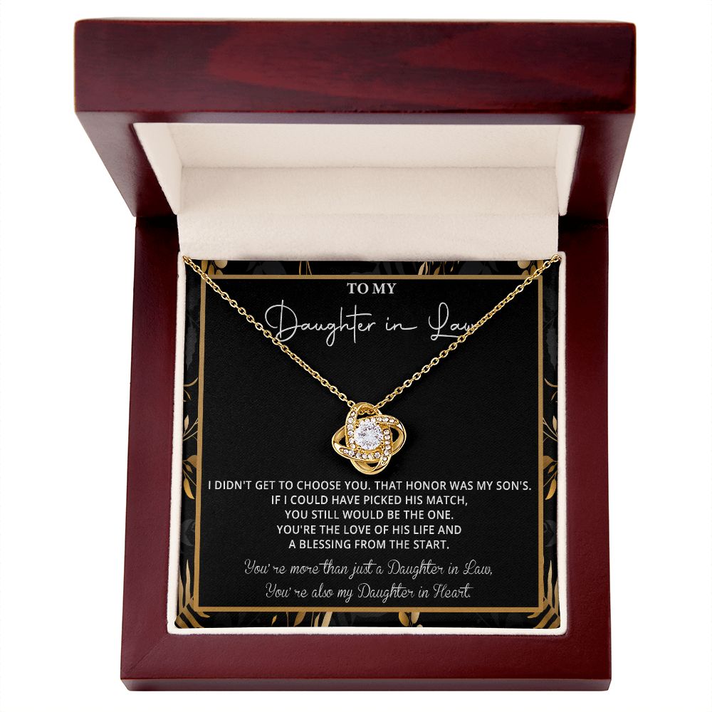 550A To My Daughter in Law Necklace, Daughter in Law Gift Necklace From Mother in Law