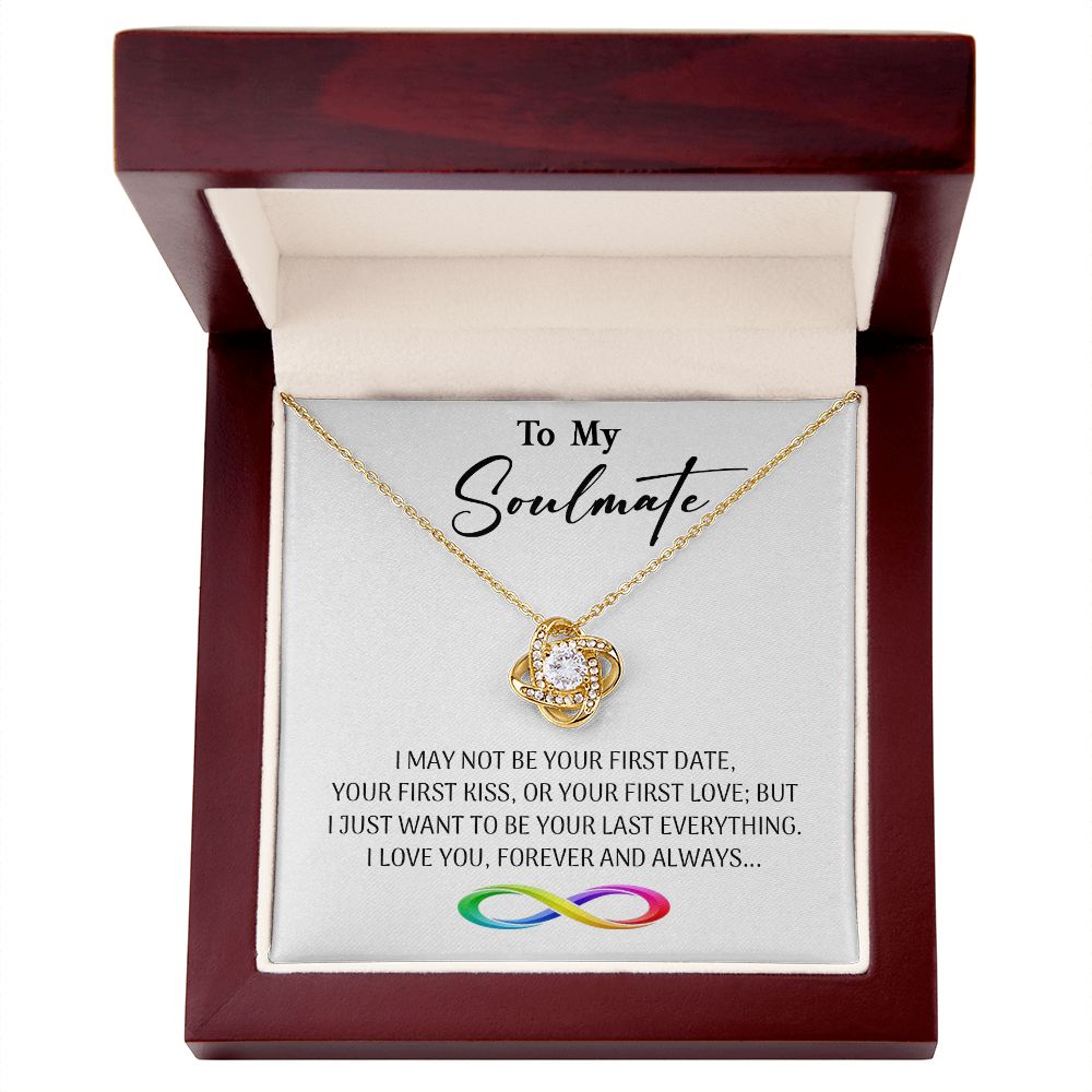 470A To My Soulmate Necklace, Valentine Gifts For Her, Gift For Girlfriend Wife