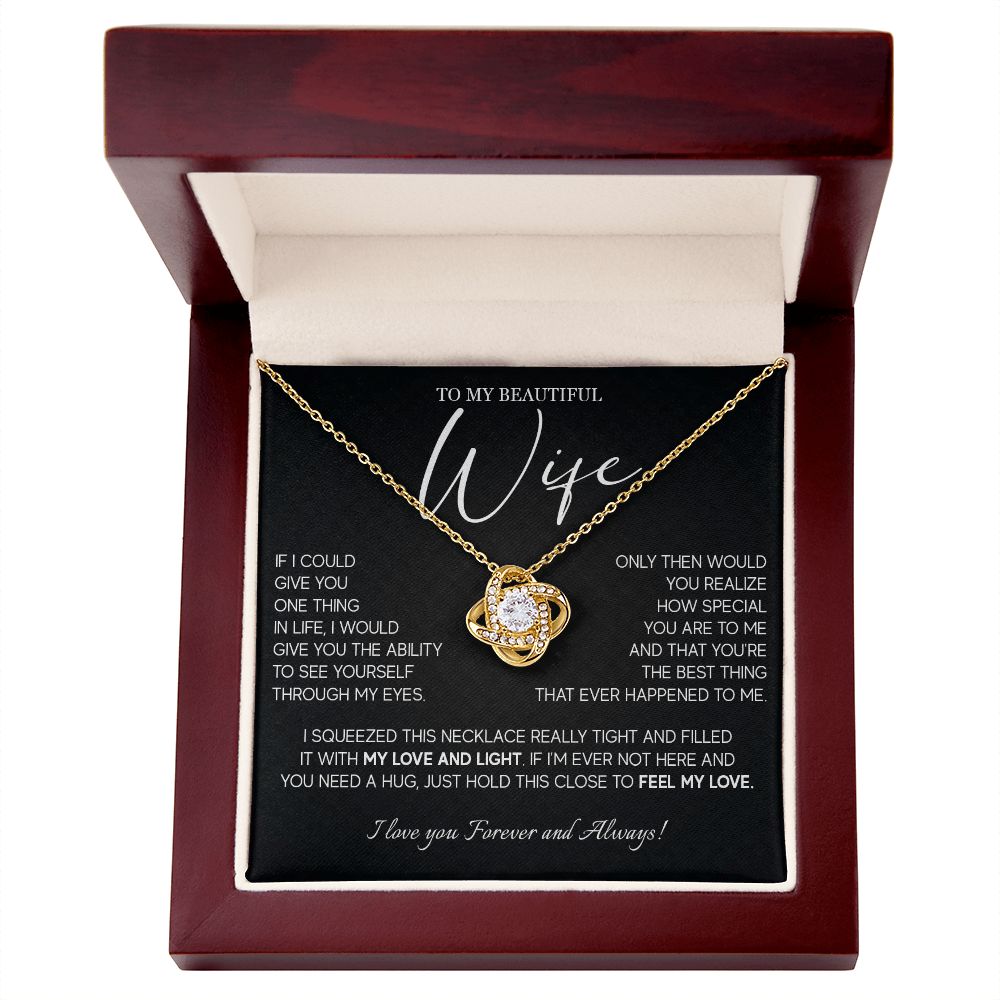 493A Gift For Wife From Husband, To My Wife Necklace, Wedding Anniversary Gifts