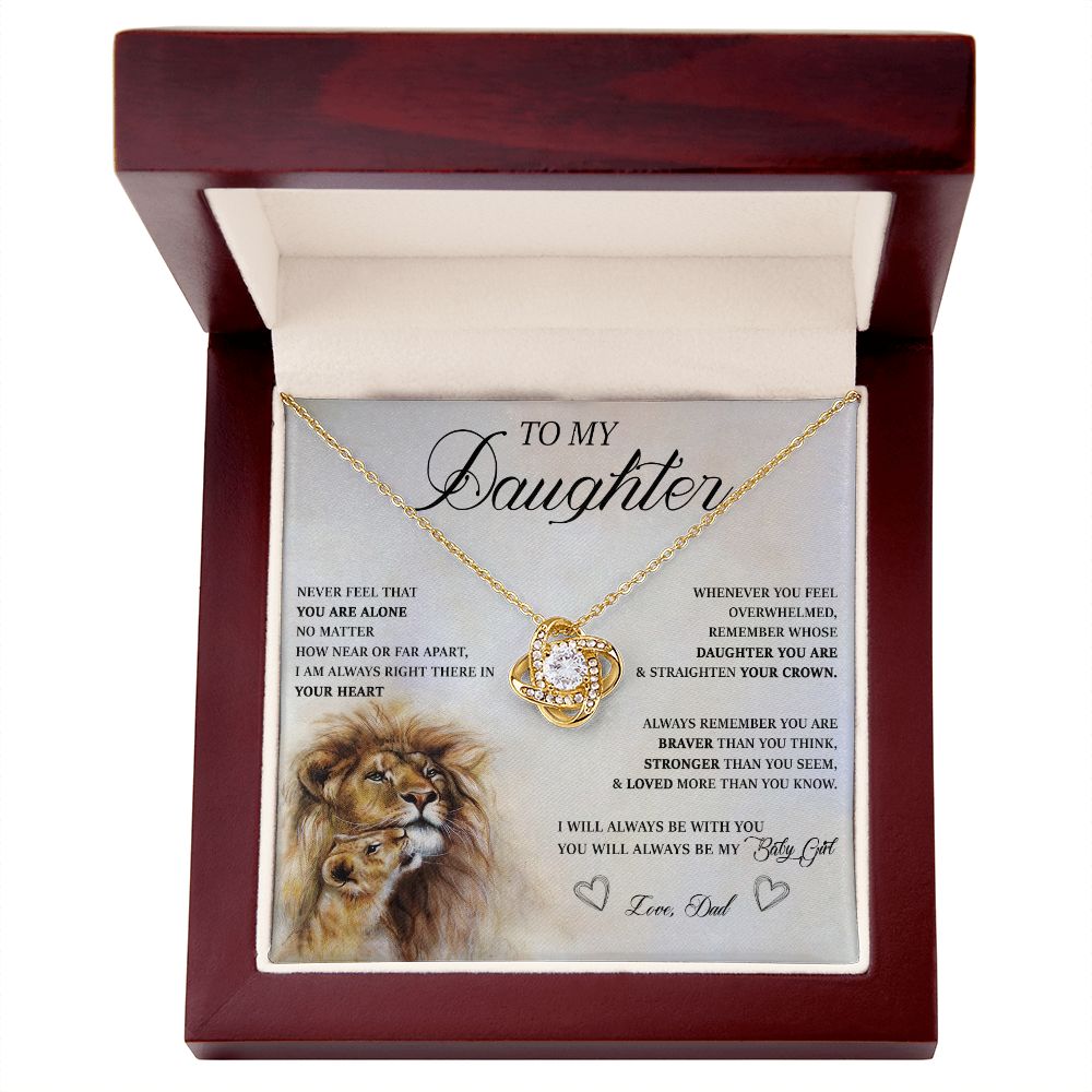 483A Birthday Gifts For Daughter From Dad, Daughter Necklace From Dad, To My Daughter