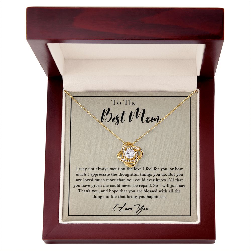 435A To My Best Mom Necklace, Birthday Xmas Gift, Gift For Mom from Son or Daughter