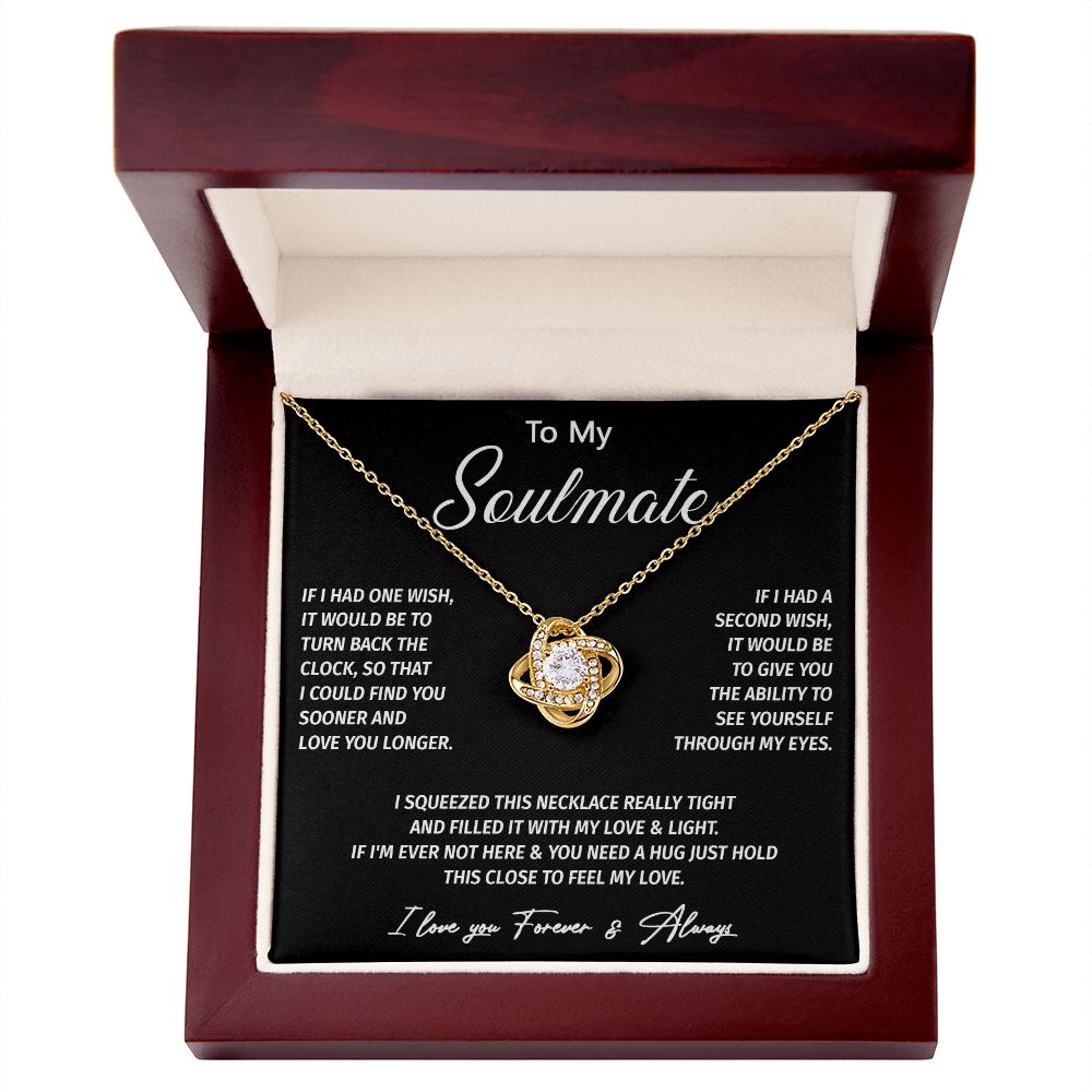 601A To My Soulmate Necklace, Valentine Gifts For Her, Xmas Gift For Girlfriend Wife