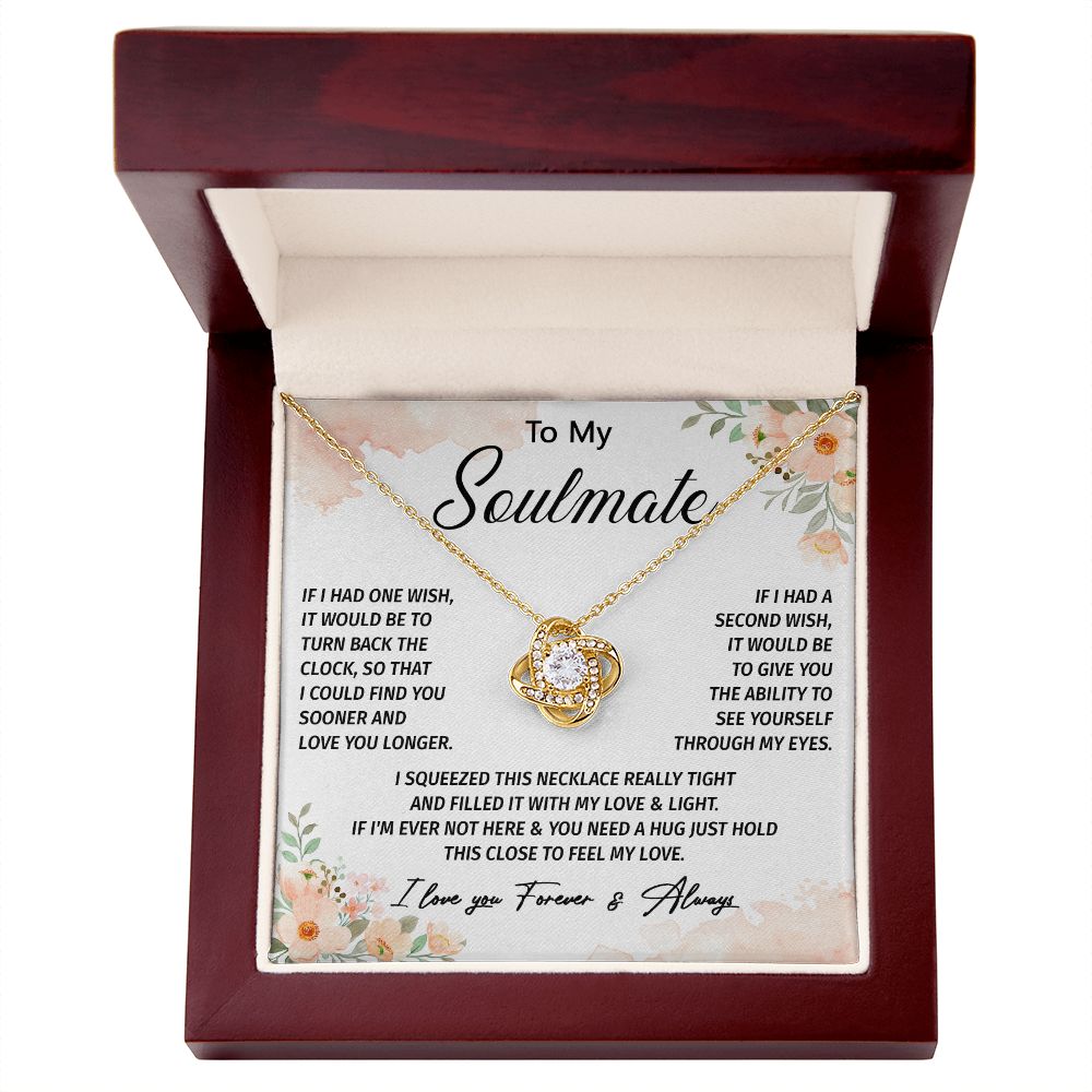 603A To My Soulmate Necklace, Valentine Gifts For Her, Xmas Gift For Girlfriend Wife