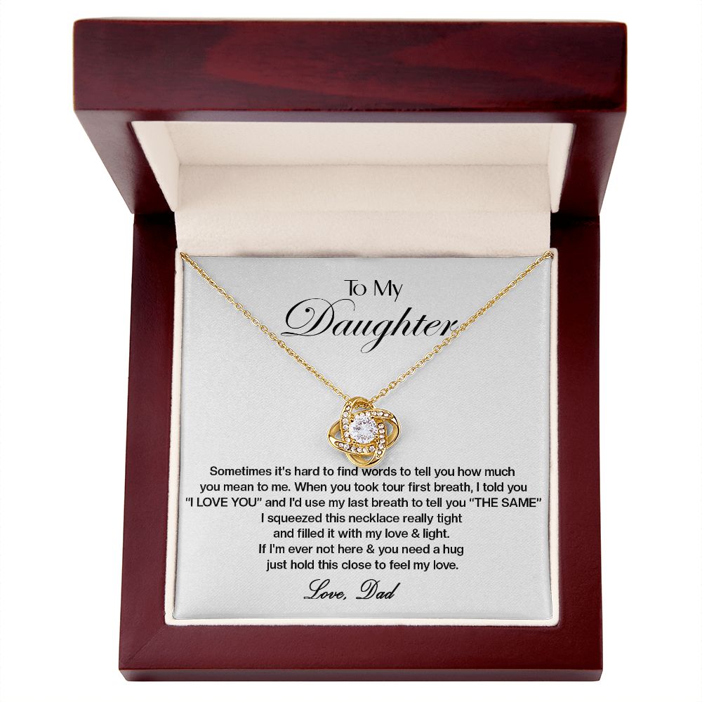 453A To My Daughter Necklace,Xmas Gift For Daughter From Dad,Daughter Father Necklace