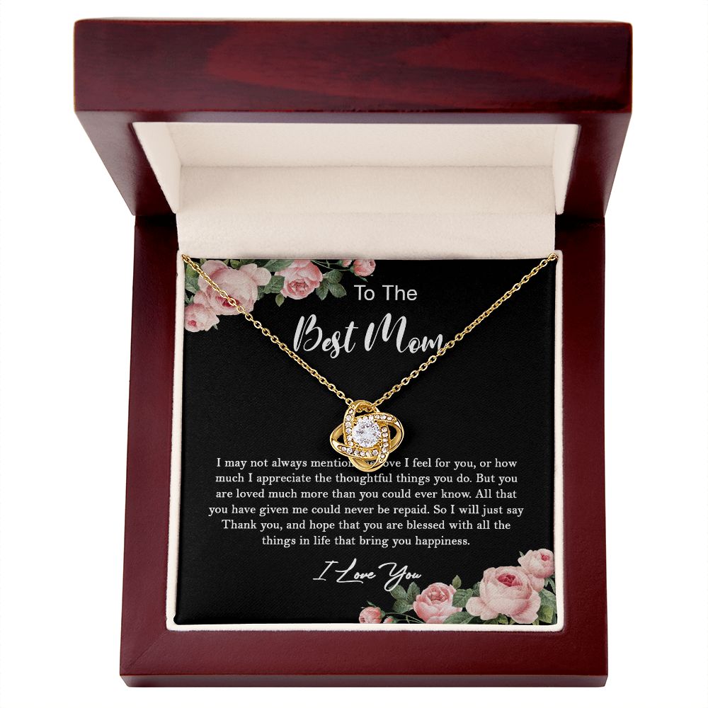 630A To My Best Mom Necklace, Gift For Mom From Son/Daughter, Gift Birthday, Holiday