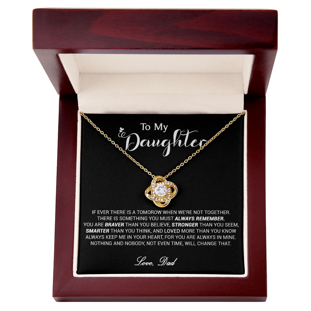 433A To My Daughter Necklace, Daughter Father Necklace, Daughter Xmas Gift From Dad