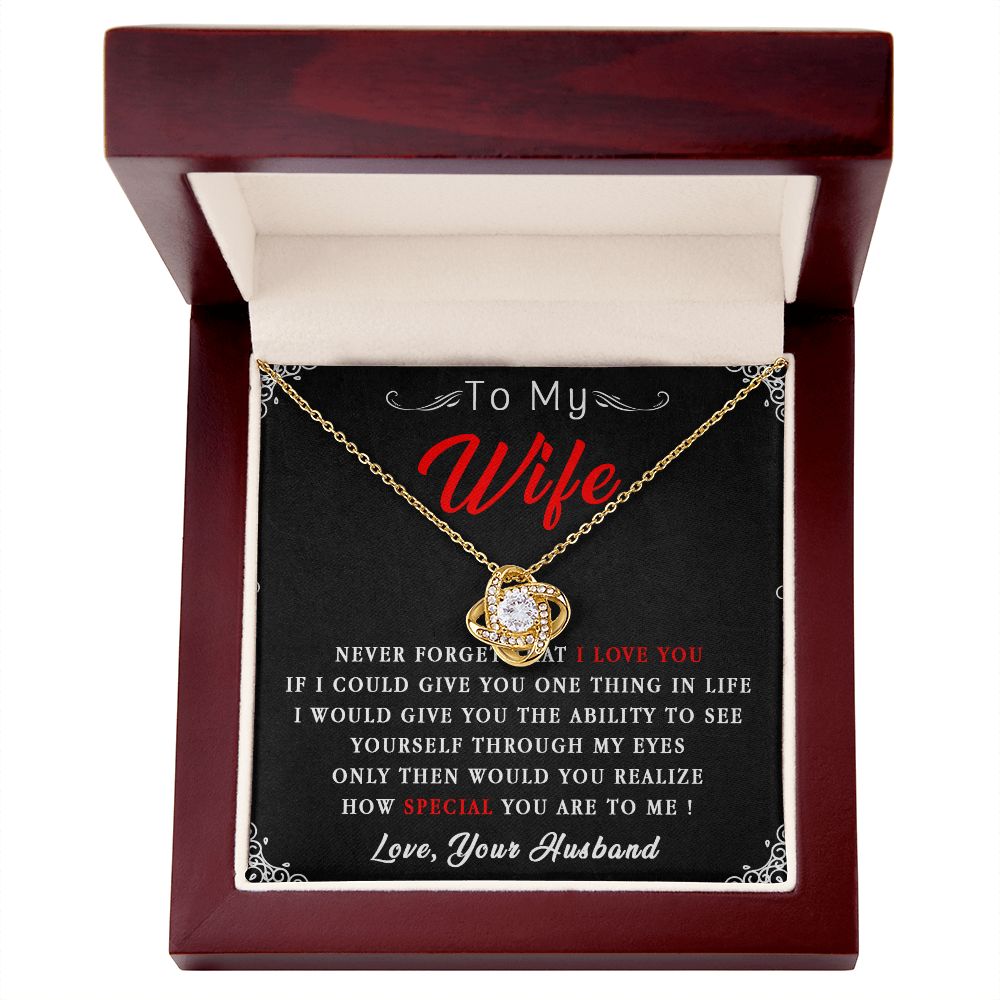 87A To My Wife Necklace, Necklace Gift For Wife, Anniversary Gift, Birthday Gift