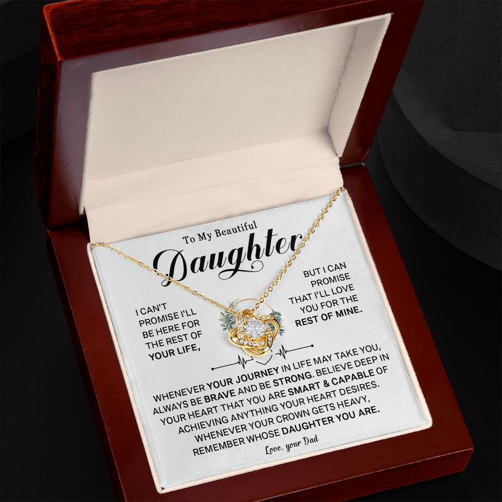 543A To My Daughter Necklace, Birthday Gift For Daughter from Dad, Daughter Necklace