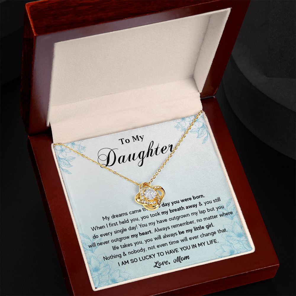 574A To My Daughter Necklace, Gift for Daughter from Mom, Mother Daughter Necklace