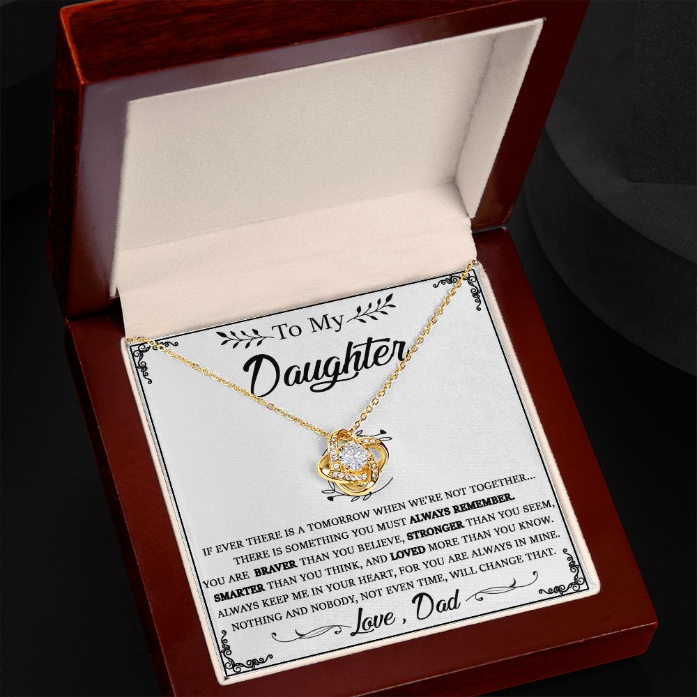 114A Daughter Necklace From Dad, To My Daughter Necklace, Christmas Birthday Gifts
