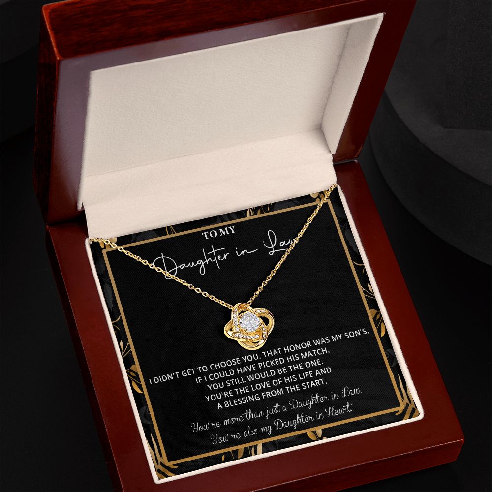 550A To My Daughter in Law Necklace, Daughter in Law Gift Necklace From Mother in Law