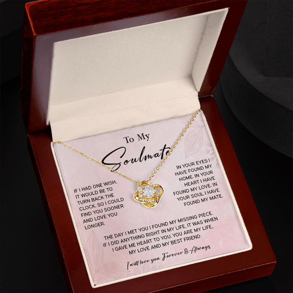 464A To My Soulmate/Wife Necklace Gift for Fiancée / Girlfriend Gifts for Her
