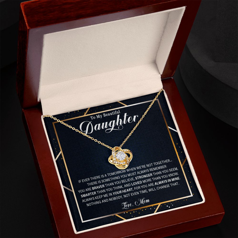 537A Gift For Daughter From Mom, To My Daughter Necklace, Birthday Gifts for Daughter