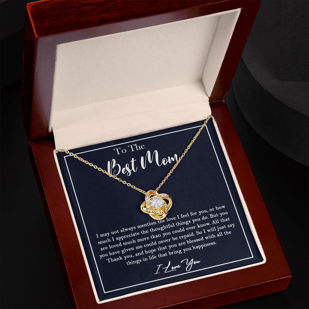436A To My Best Mom Necklace, Gift For Mom from Son or Daughter, Birthday Xmas Gift