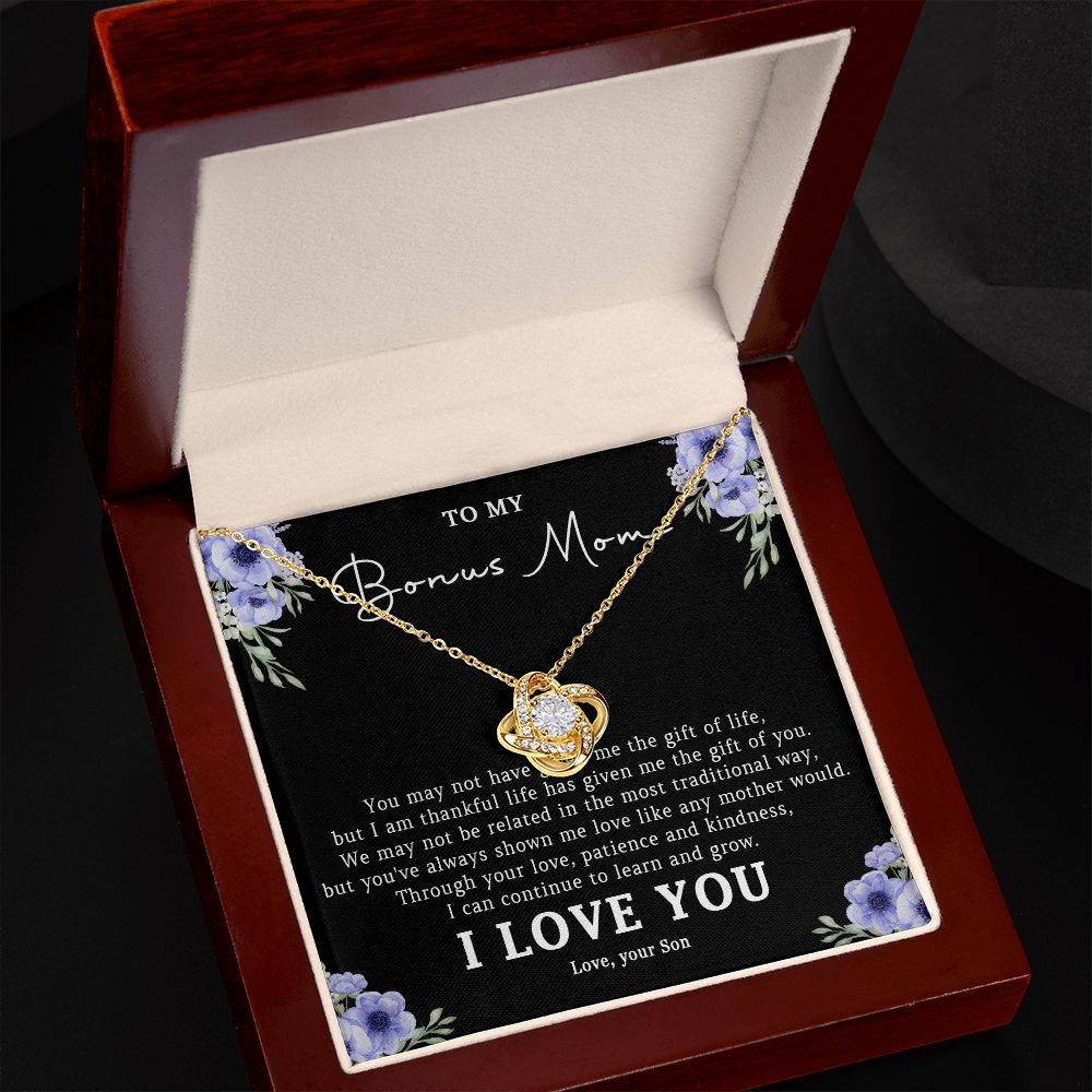 523A Step Mom Gift, Bonus Mom Necklace, Stepmom Necklace, Mom Birthday Gift from Son
