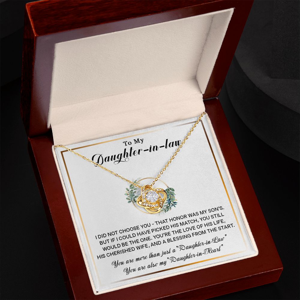 577A To My Daughter-In-Law Necklace, Gift For Daughter In Law, Daughter In Law Gift