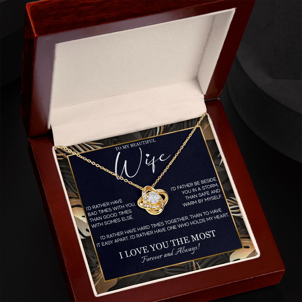 554A Gifts For Wife Romantic, Wife Birthday Gifts, To My Wife Necklace From Husband