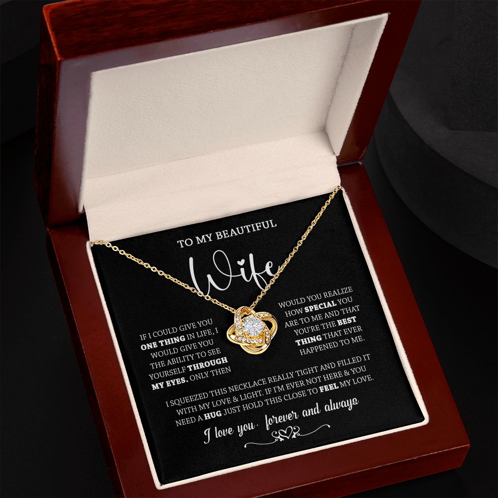 437A To My Wife Necklace, Necklace Gifts For Wife From Husband, Birthday Xmas Gift