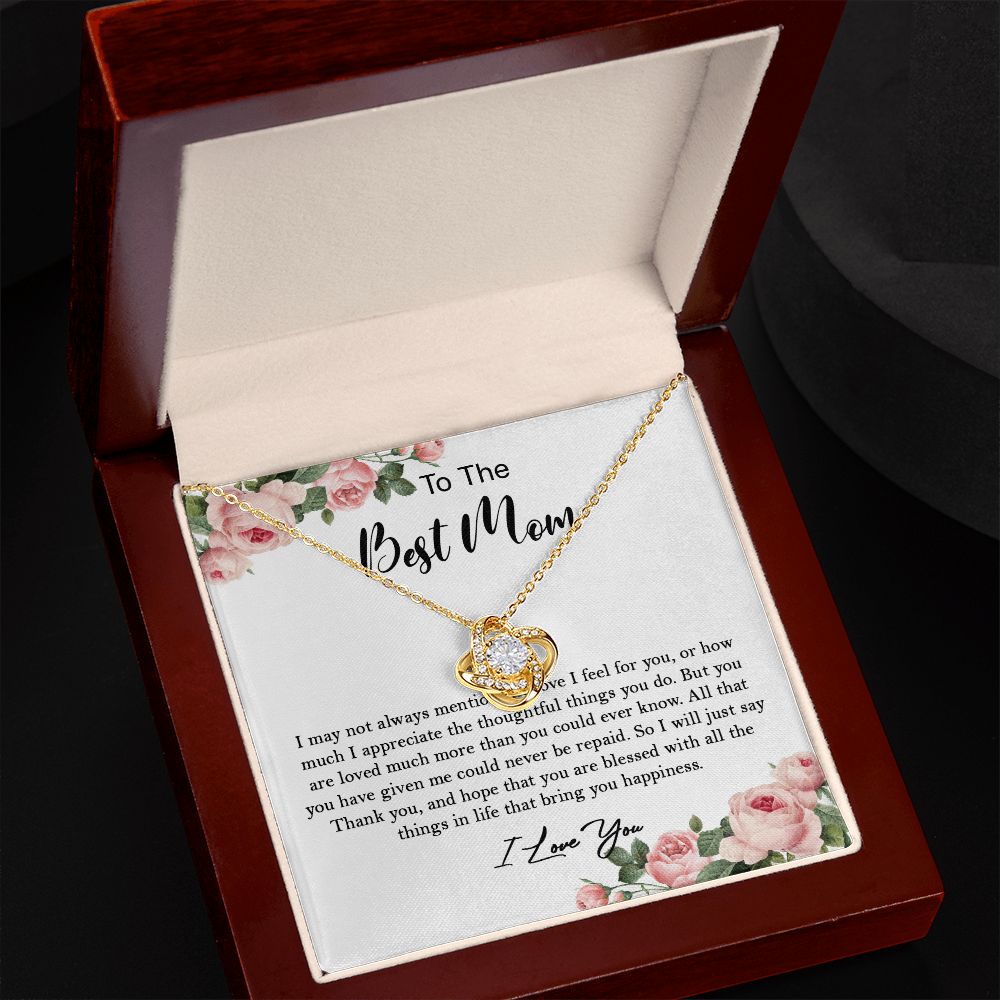 633A To My Mom Necklace,Mama, Birthday Gift From Son/Daughter For Birthday,I Love Mom