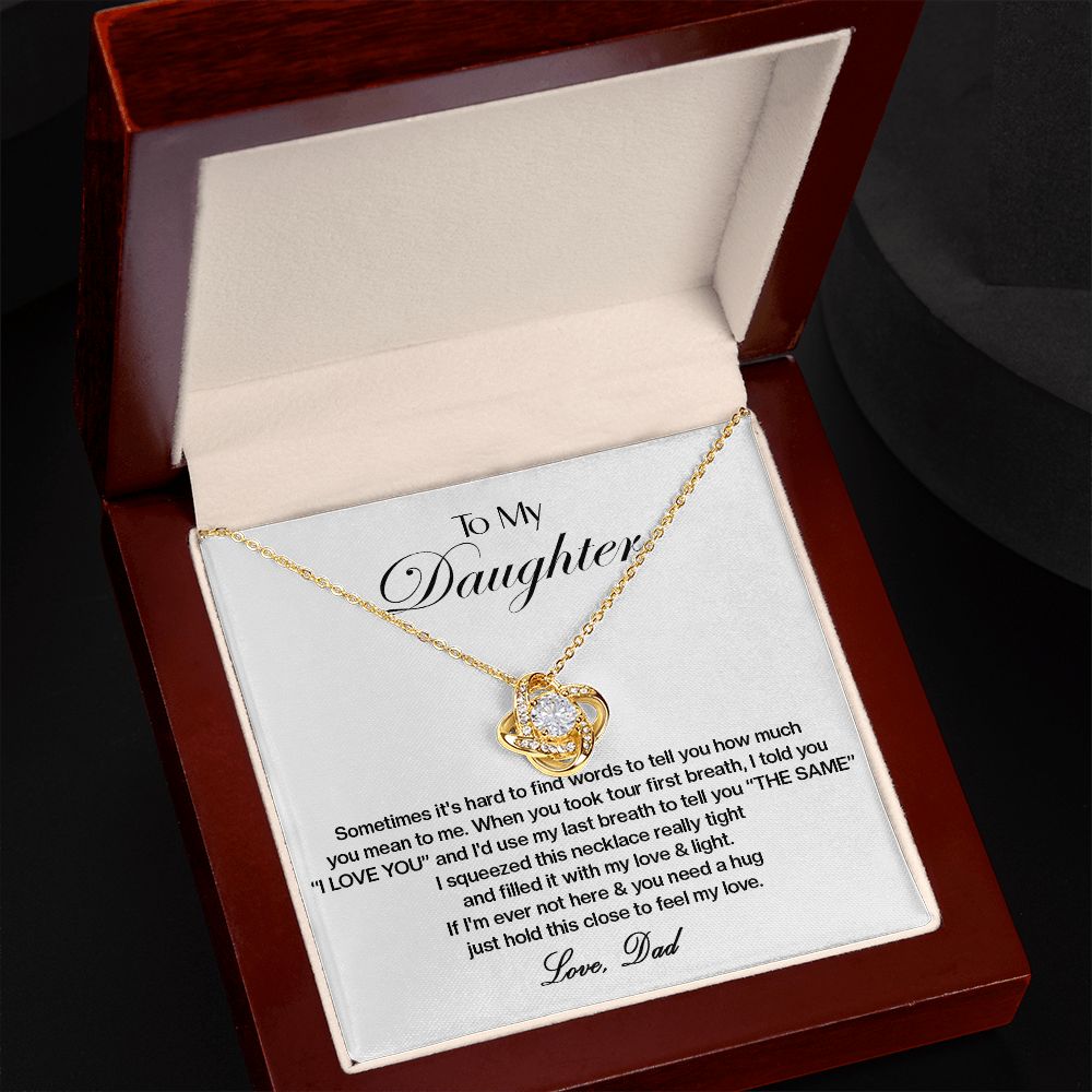 453A To My Daughter Necklace,Xmas Gift For Daughter From Dad,Daughter Father Necklace