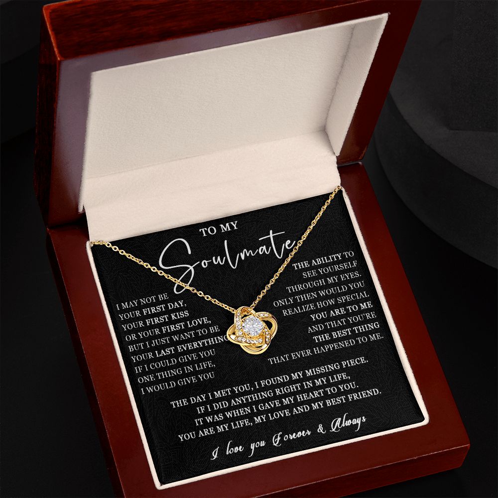 507A Love Gift For Her, To My Soulmate Necklace, Gift For Soulmate, Girlfriend, Wife