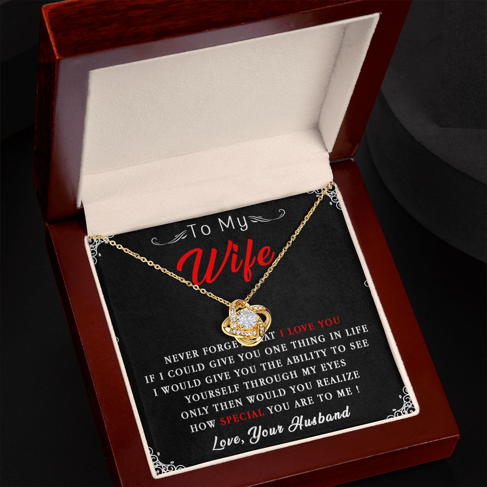 87A To My Wife Necklace, Necklace Gift For Wife, Anniversary Gift, Birthday Gift