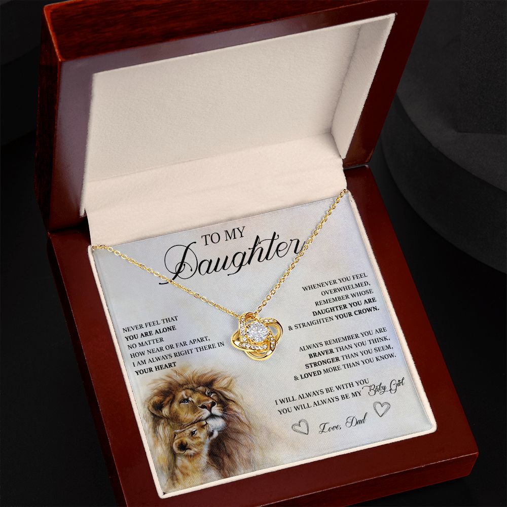 483A Birthday Gifts For Daughter From Dad, Daughter Necklace From Dad, To My Daughter