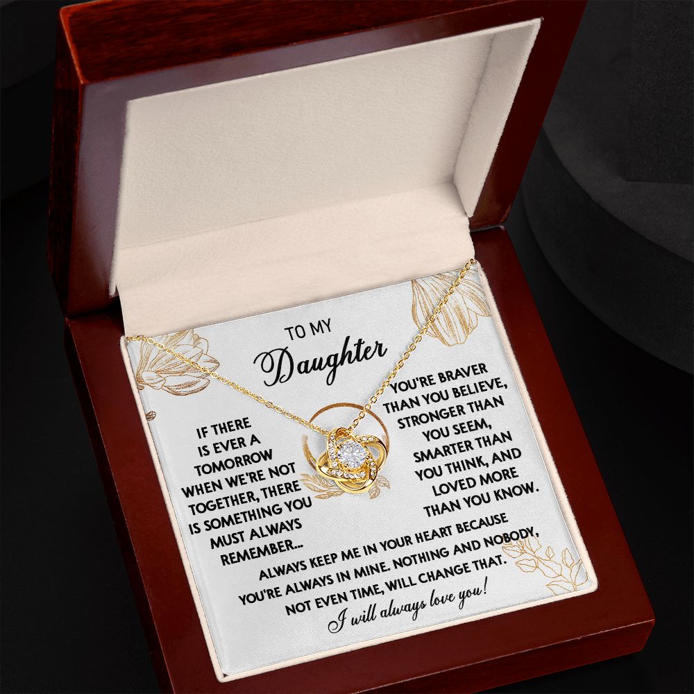 111A To My Daughter Necklace, Daughter Gift From Dad, Mom, Xmas Gift, Birthday Gift