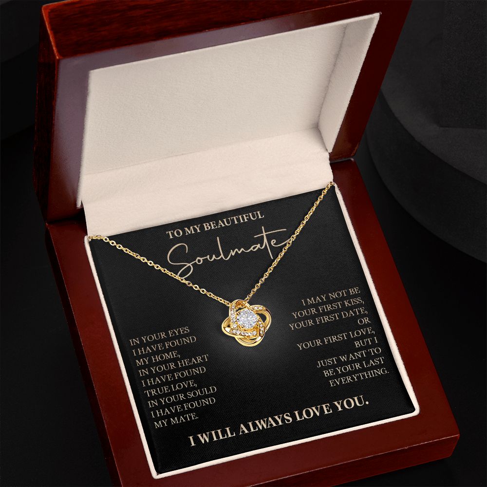 583A To My Soulmate Necklace, Love Gift For Wife Girlfriend, Romantic Love Necklace