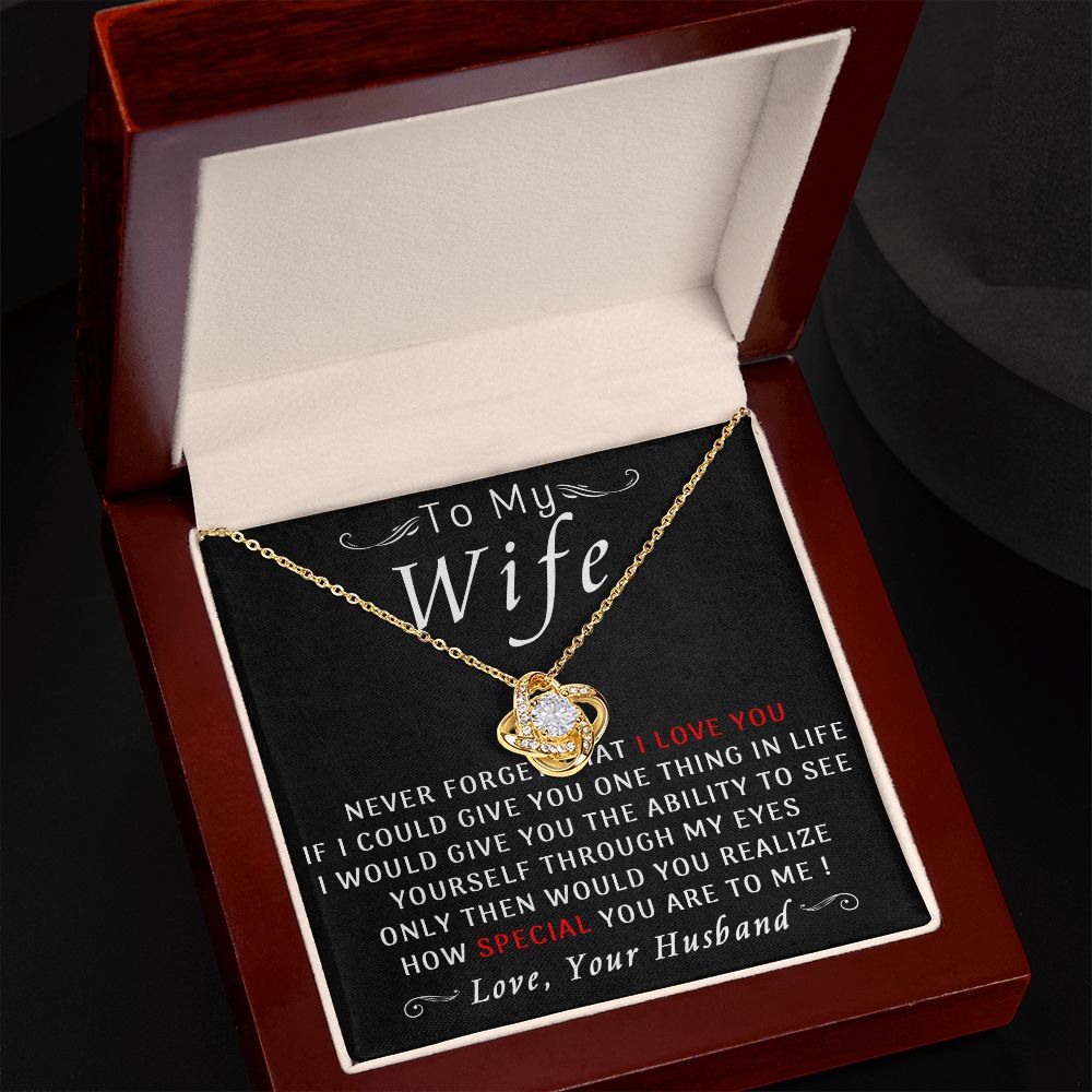 78A To My Wife Necklace, Gift For Wife From Husband, Wife Birthday Gift Necklace