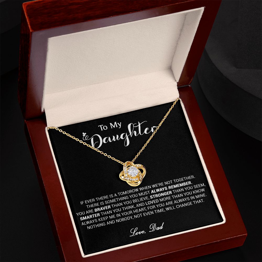 433A To My Daughter Necklace, Daughter Father Necklace, Daughter Xmas Gift From Dad