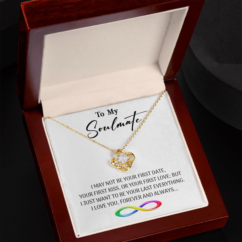 470A To My Soulmate Necklace, Valentine Gifts For Her, Gift For Girlfriend Wife