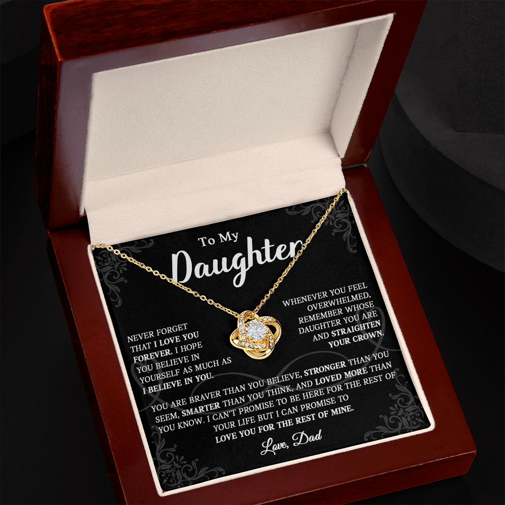 623A To My Daughter Necklace, Christmas Gift For Daughter From Dad, Daughter Necklace