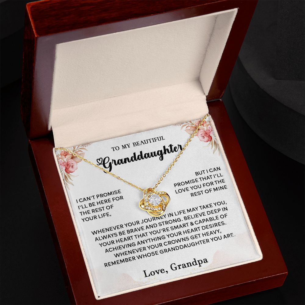 434A To My Granddaughter Necklace, Birthday Gift For Granddaughter, Christmas Gifts