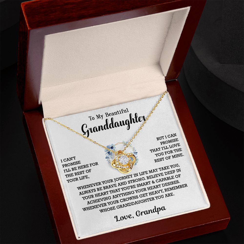 613A To My Granddaughter Necklace, Birthday Gift For Granddaughter, Necklace Gifts