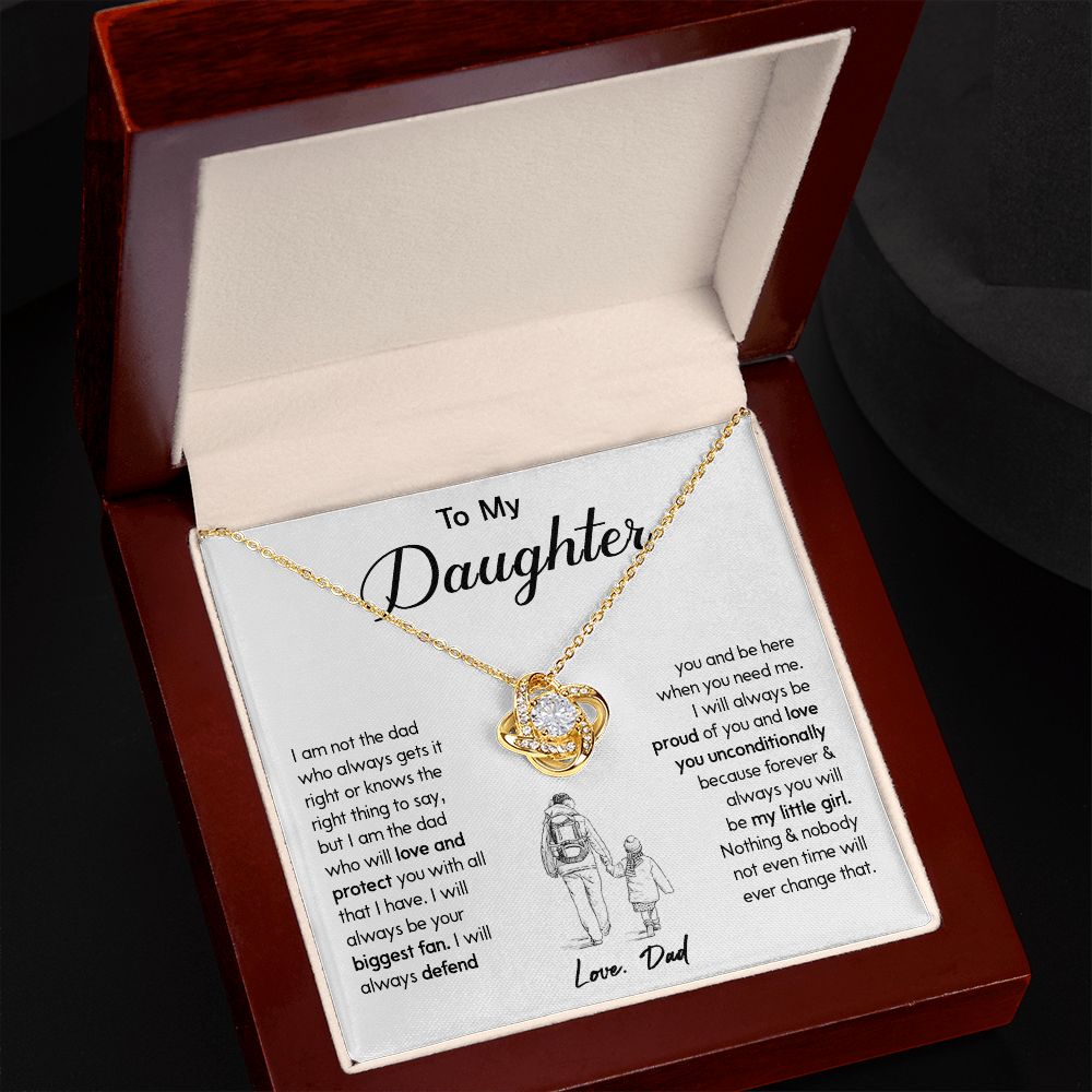 450A To My Daughter Necklace Gift from Dad, Birthday Graduation Christmas Gift