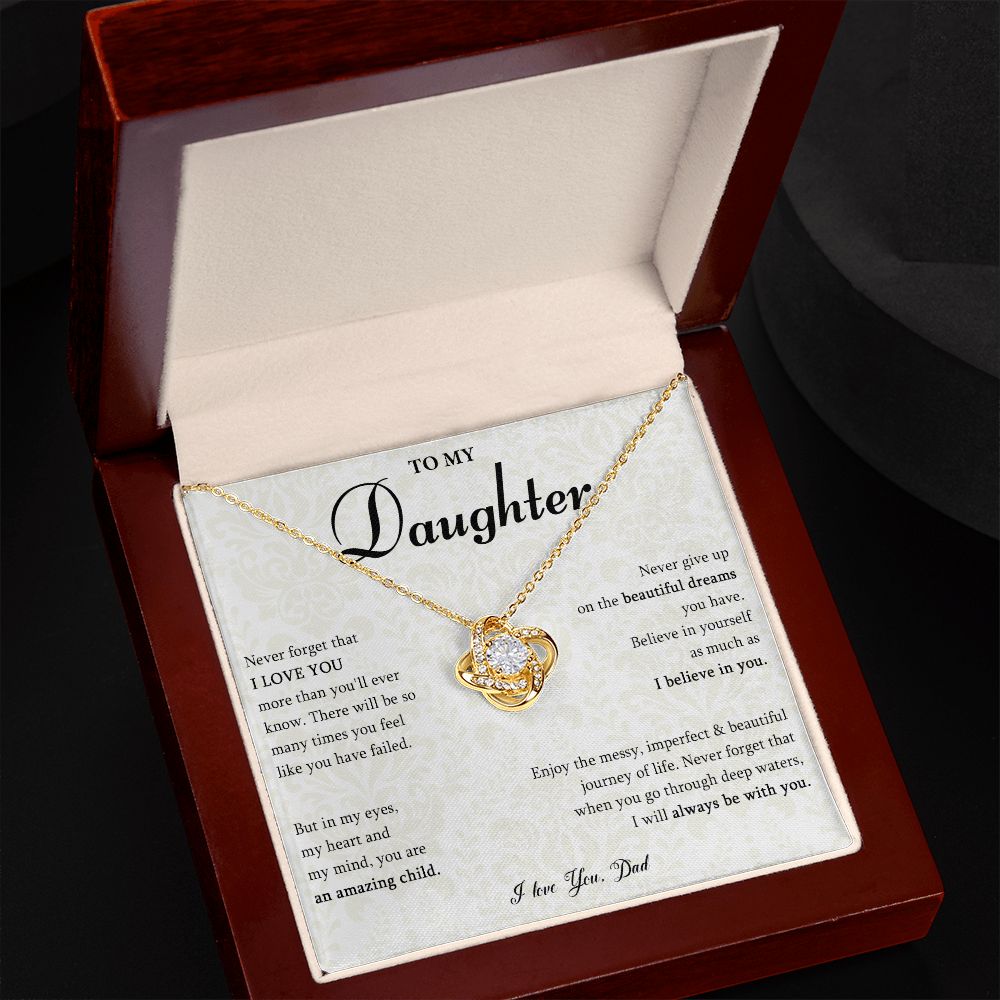 528A Gift for Daughter from Dad, To My Daughter Necklace, Daughter Birthday Gift