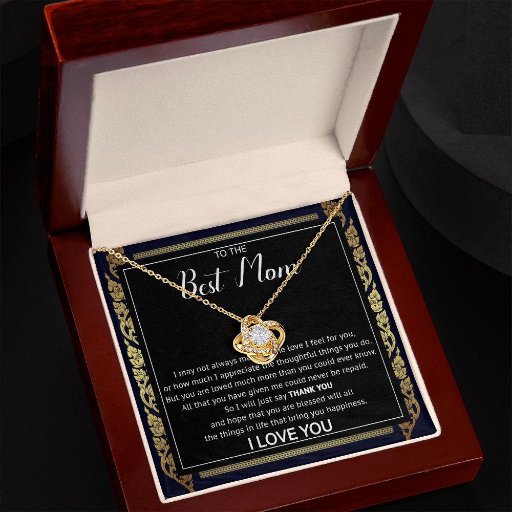 503A To My Best Mom Necklace, Gift For Mom Present For Mom Gifts from Son or Daughter