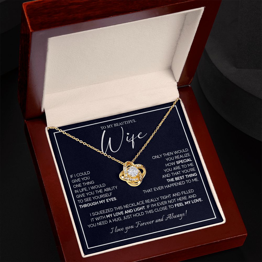 556A To My Wife Necklace From Husband, Soulmate Necklace Gift from Husband, Birthday