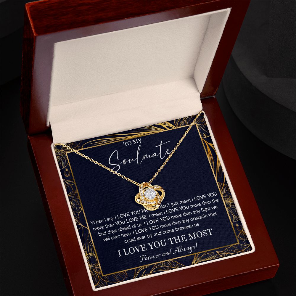 552A To My Soulmate Necklace, Jewelry Gifts For My Wife, Girlfriend, Future Wife Gift