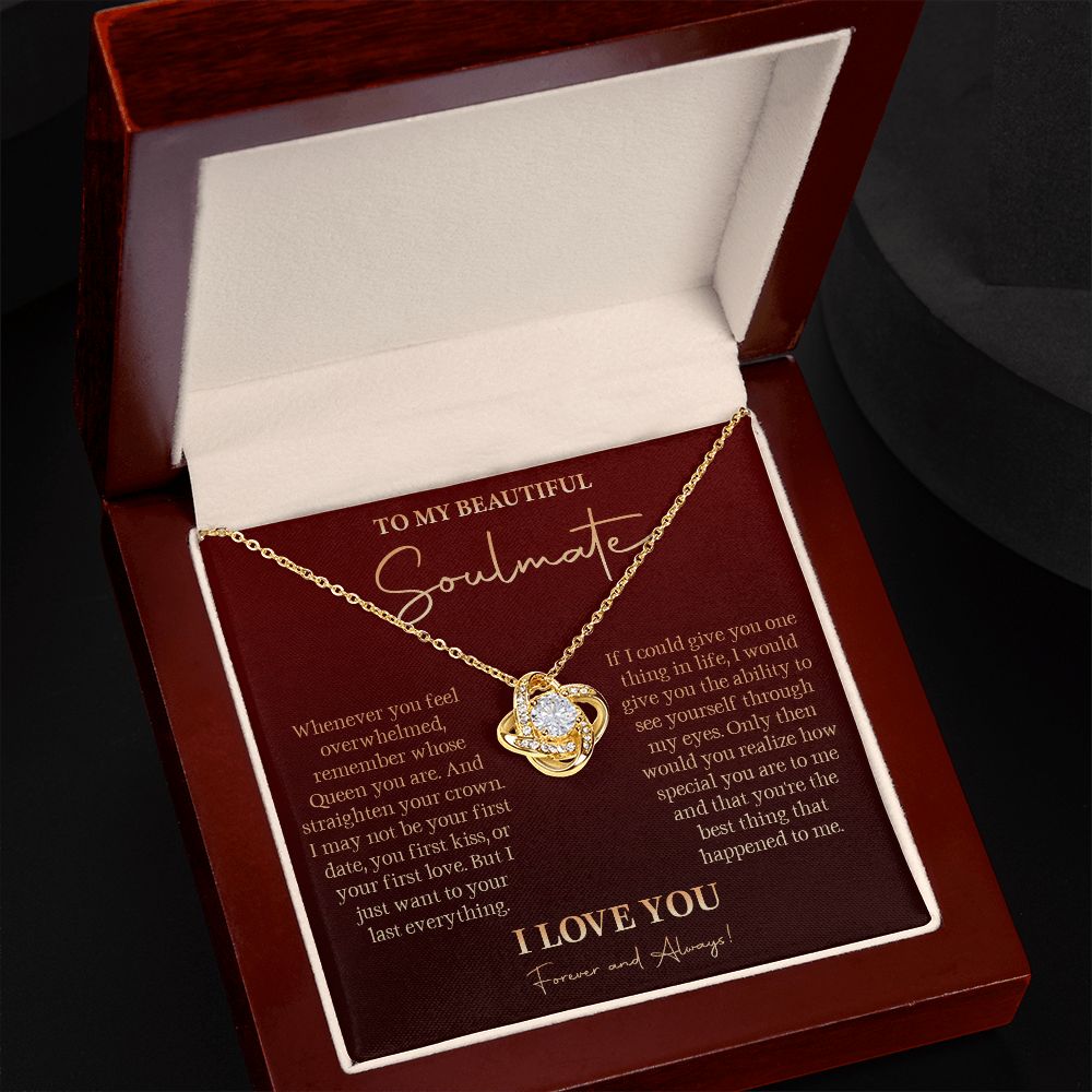 581A To My Soulmate Necklace, Gift For Girlfriend Wife, Birthday Gift, Love Necklace