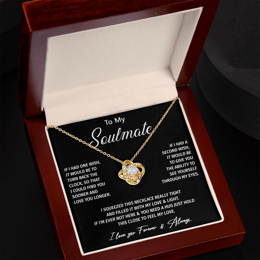 601A To My Soulmate Necklace, Valentine Gifts For Her, Xmas Gift For Girlfriend Wife