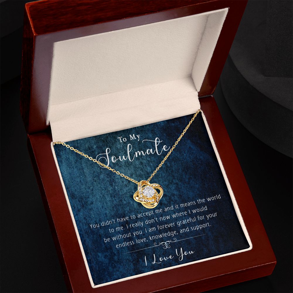421A Wife Necklace Gift, To My Soulmate Necklace Gift, Anniversary Necklace Gift