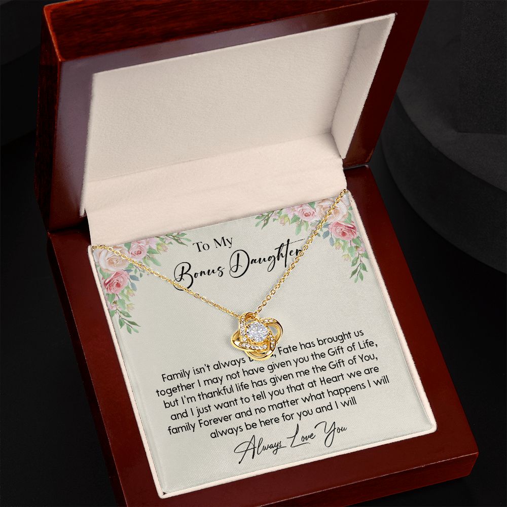 468A To my Bonus Daughter Necklace, Bonus Daughter, Step Daughter Gift, Birthday Gift