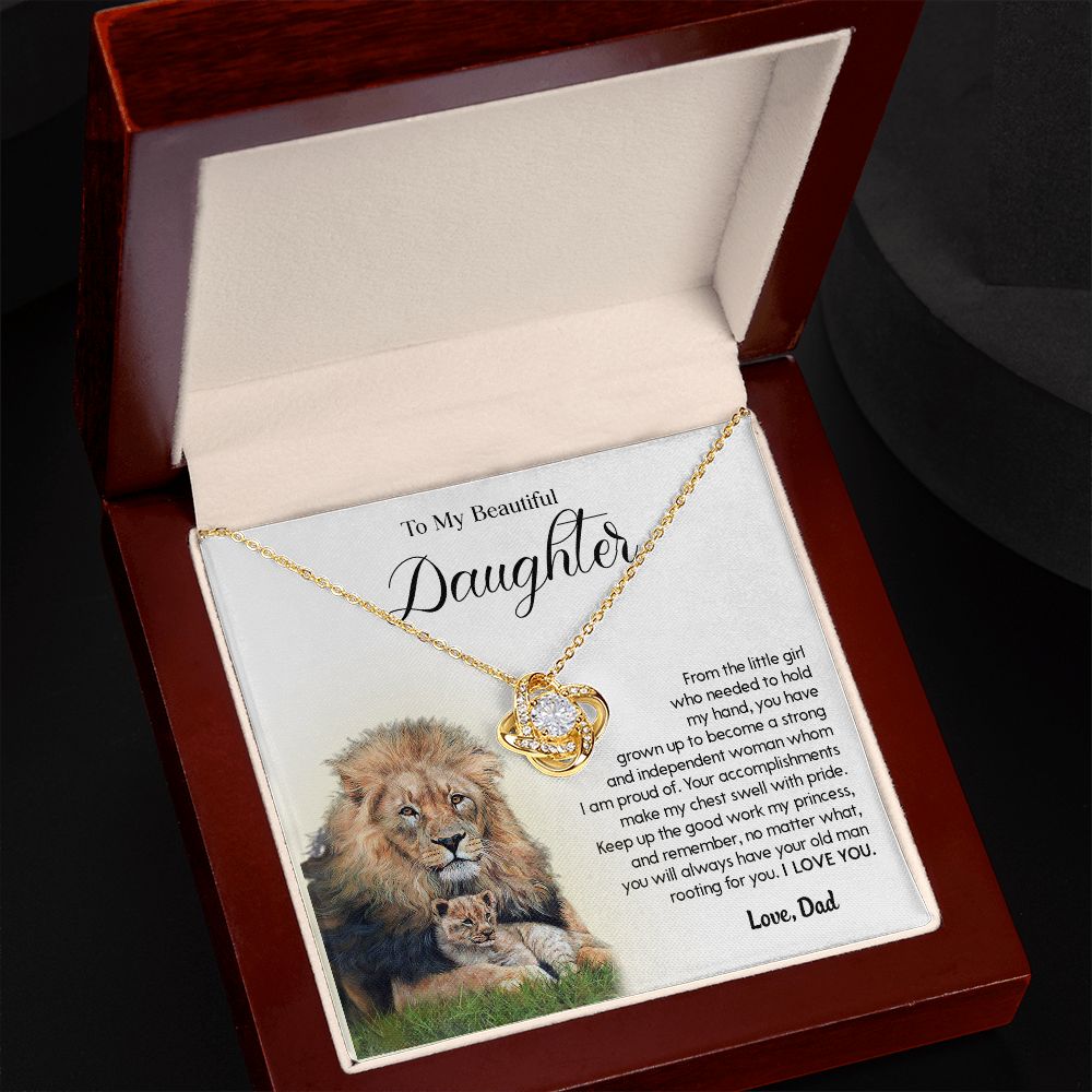 620A To My Daughter Necklace From Dad, Birthday Gift, Father Daughter Gift, Holiday