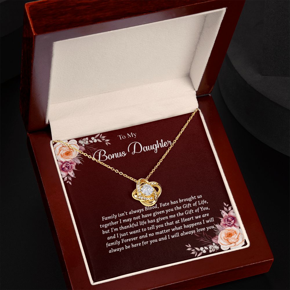 621A To My Bonus Daughter Necklace, Gift Birthday, Christmas, Gift Ideas, Necklace