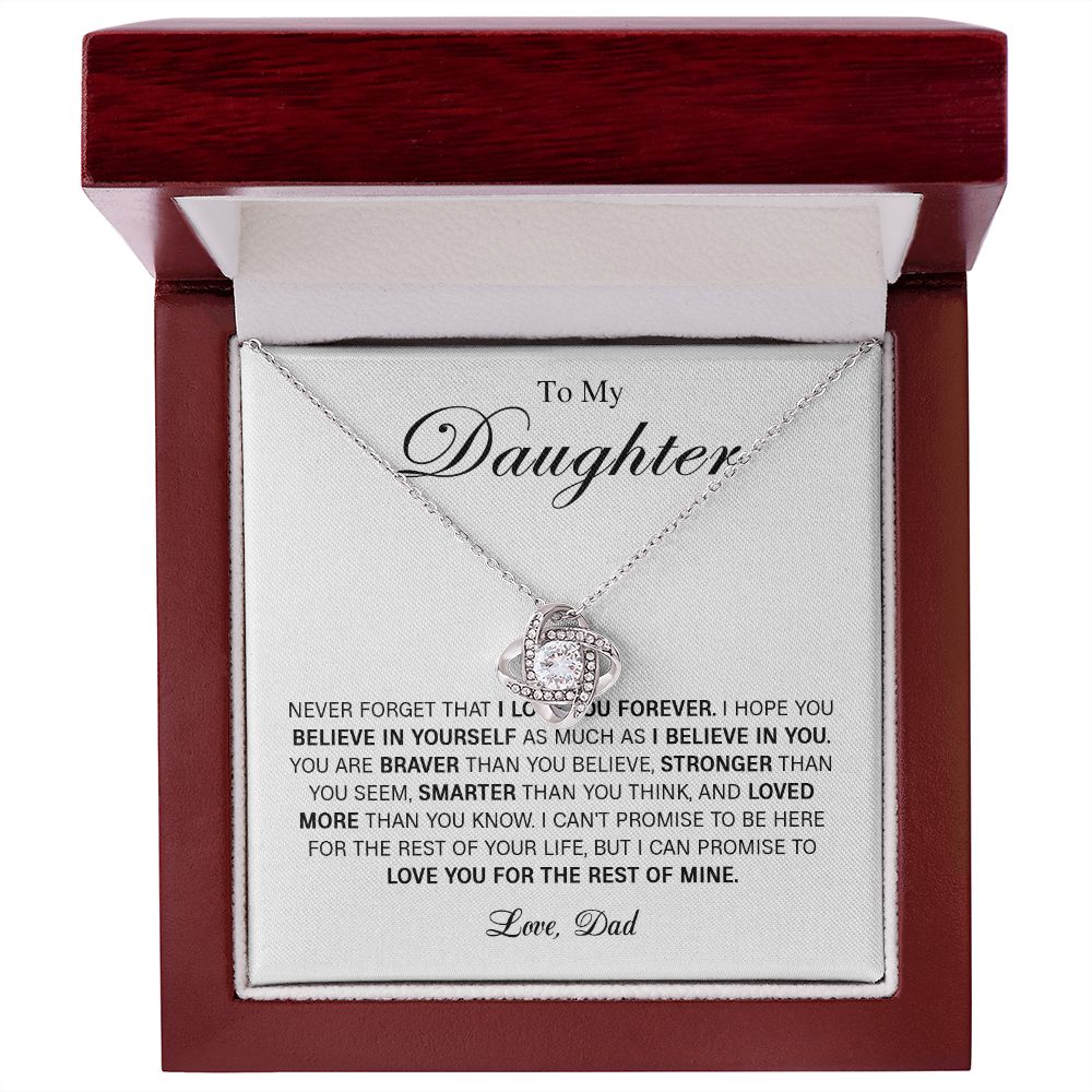 626A To My Daughter Necklace Gift From Dad, Daughter Gift, Daughter Necklace,Birthday