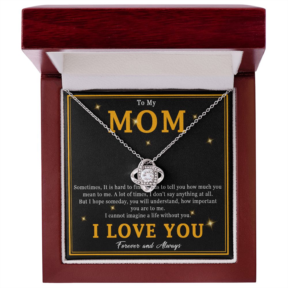 508A To My Mom Necklace, Mother Gift From Son Daughter, Birthday Gift for Mom, Mama